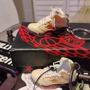 Off White Jordan 5 Sneakers Keychain